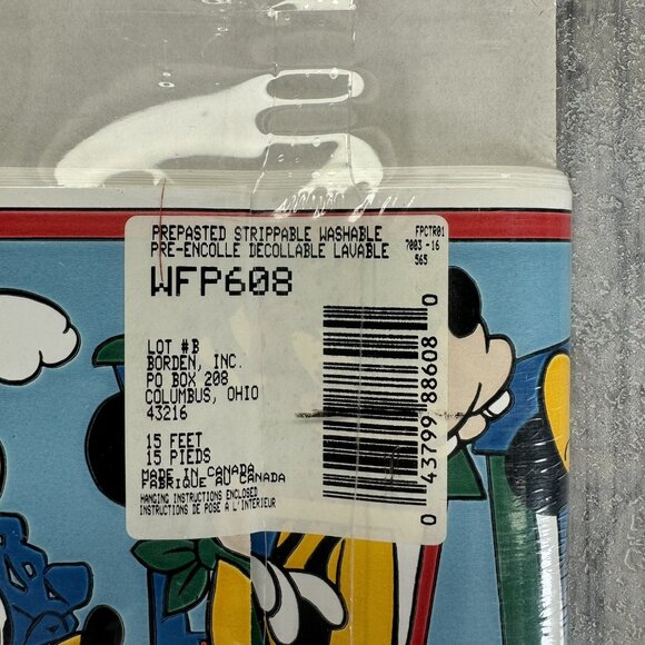 Mickey & Friends At Home Wallpaper Border Disney NOS 4.5m x 17.5 cms (15' x 7") - Picture 5 of 6